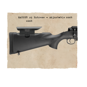 Mauser 25 extreme justerbar kolvkam